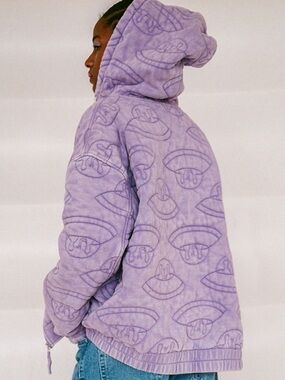 BDG alien ufo embroidered hoodie (S-P)